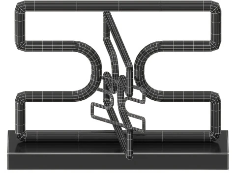 Sculpture Black Moza 3D Model
