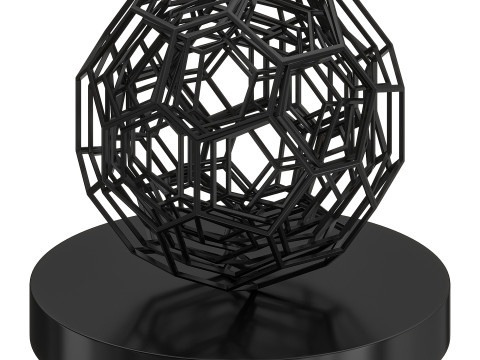 Sculpture Black Thought 3D Model