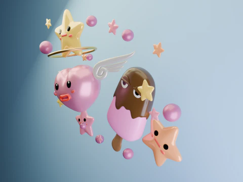 Sweetie Squad 3D Model