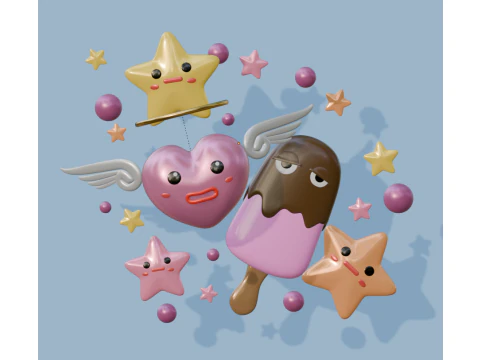 Sweetie Squad 3D Model