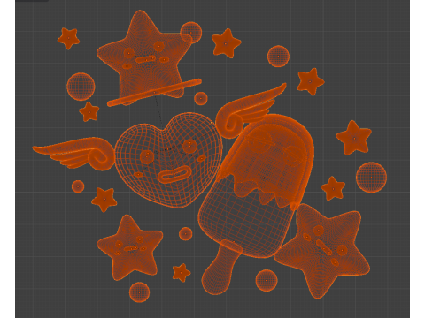 Sweetie Squad Model 3D