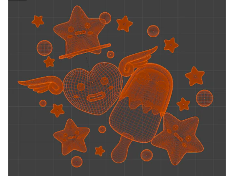 Sweetie Squad 3D Model
