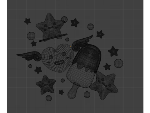 Sweetie Squad 3D Model