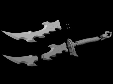 Knight Killer Dagger - Solo Leveling GAME 3D Print File STL 3D Print Model