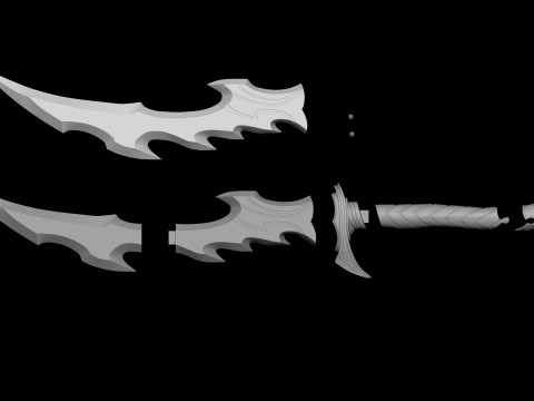 Knight Killer Dagger - Solo Leveling GAME 3D Print File STL 3D Print Model
