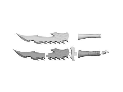 Solo Leveling Anime Inspired Dagger - Knightkiller 3D Print Model