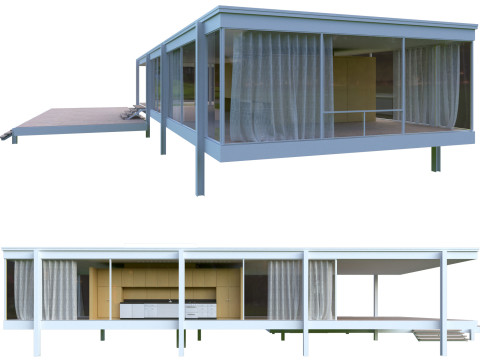 Farnsworth House 3D Model