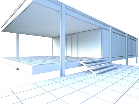 Farnsworth House 3D Model