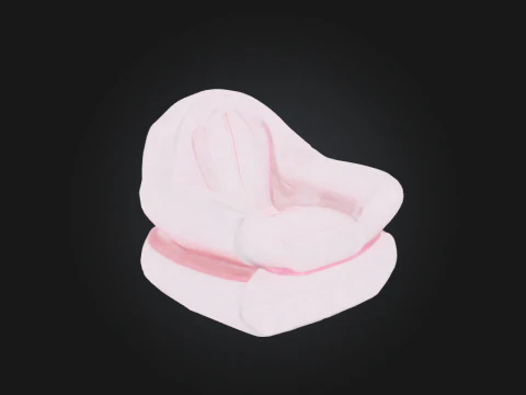 Yumuşak sandalye 3D Model