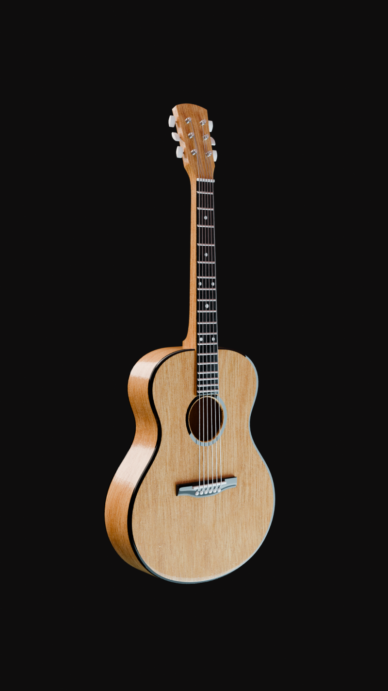 Guitar 3D मॉडल .c4d .max .obj .3ds .fbx .stl .blend 