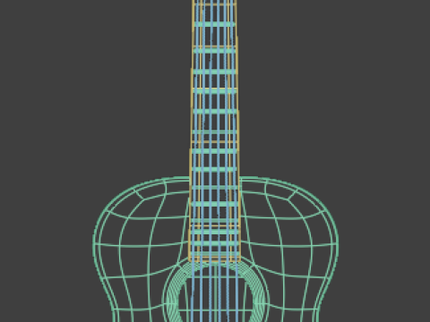 Guitar 3D मॉडल