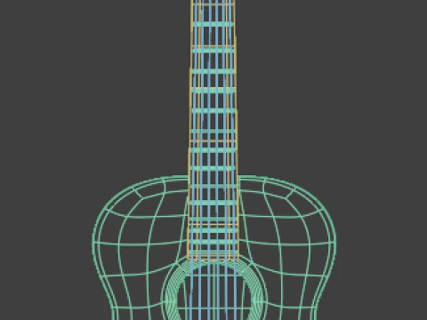 Guitar 3D Model