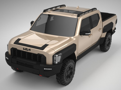 Kia Tasman Double Cab X Pro 2025 3D Modell
