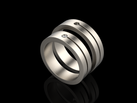 Wedding ring model 743 Modèle 3D
