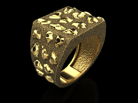 Nugget ring model 1036 3D Print Model