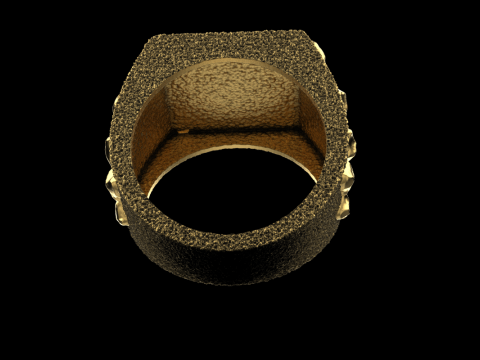 Nugget ring model 1036 Modelo de Impressão 3D