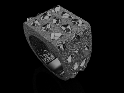 Nugget ring model 1036 Modelo de Impressão 3D