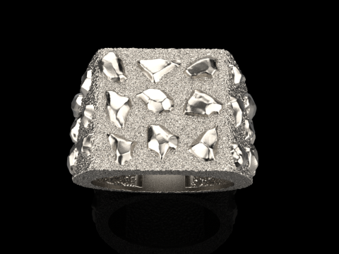 Nugget ring model 1036 Modelo de Impressão 3D