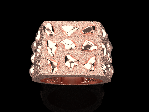 Nugget ring model 1036 Modelo de Impressão 3D