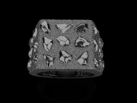 Nugget ring model 1036 Modelo de Impressão 3D