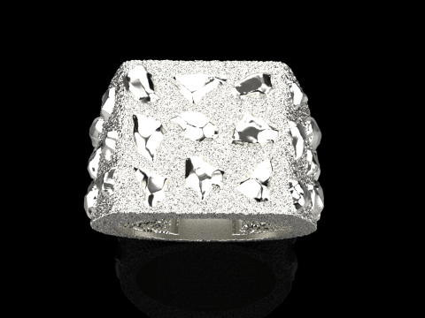 Nugget ring model 1036 Modelo de Impressão 3D