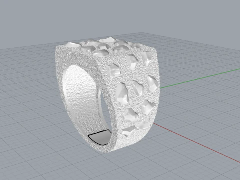 너겟 링 모델 1036 3D 프린트 모델