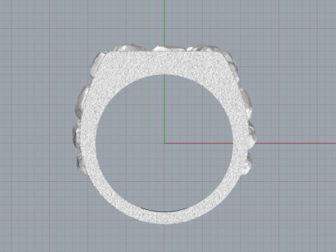 Nugget ring model 1036 Modelo de Impressão 3D