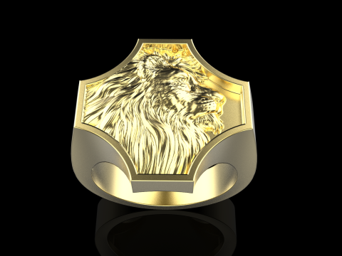 Lion ring model 1035 3D प्रिंट मॉडल