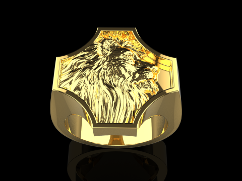 Lion ring model 1035 3D प्रिंट मॉडल