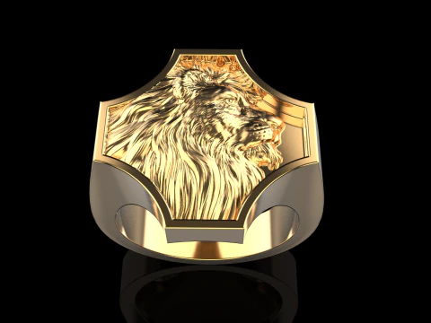 Lion ring model 1035 3D Print Model