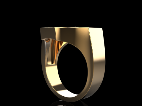 Lion ring model 1035 3D प्रिंट मॉडल