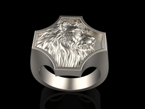 Lion ring model 1035 3D प्रिंट मॉडल