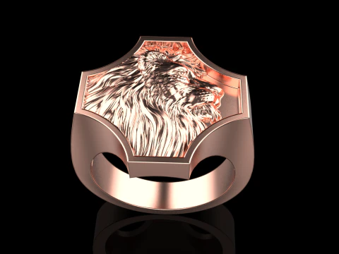 Lion ring model 1035 3D Print Model
