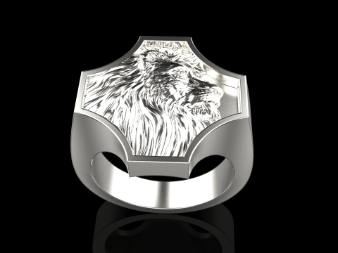 Lion ring model 1035 3D प्रिंट मॉडल