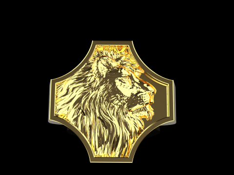 Lion ring model 1035 3D प्रिंट मॉडल
