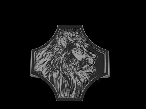 Lion ring model 1035 3D प्रिंट मॉडल