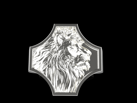 Lion ring model 1035 3D प्रिंट मॉडल