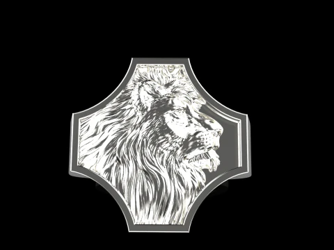 Lion ring model 1035 3D Print Model