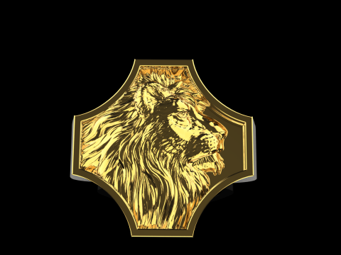 Lion ring model 1035 3D प्रिंट मॉडल
