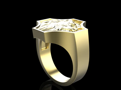 Lion ring model 1035 3D Print Model