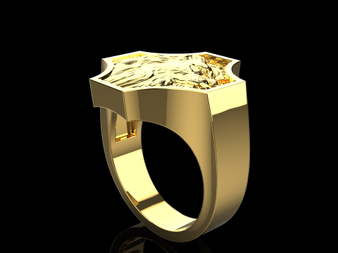 Lion ring model 1035 3D प्रिंट मॉडल