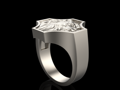Lion ring model 1035 3D प्रिंट मॉडल