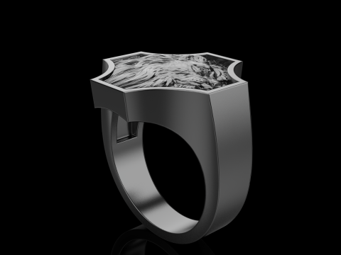 Lion ring model 1035 3D प्रिंट मॉडल