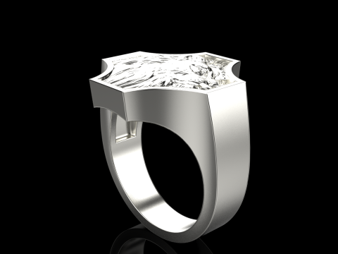 Lion ring model 1035 3D प्रिंट मॉडल