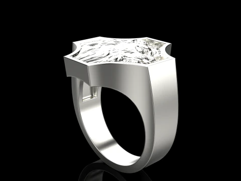 Lion ring model 1035 3D Print Model
