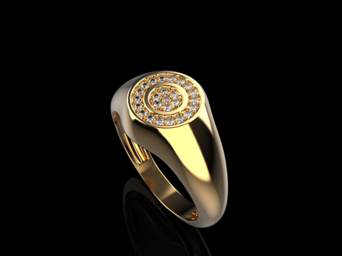 Signet ring model 1034 3D Print Model
