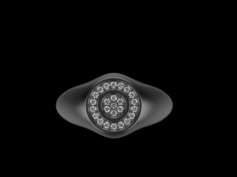 Signet ring model 1034 3Dプリントモデル