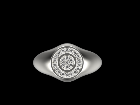 Signet ring model 1034 3Dプリントモデル