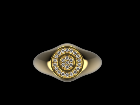 Signet ring model 1034 3Dプリントモデル