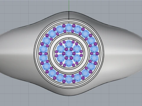 Signet ring model 1034 3D Print Model